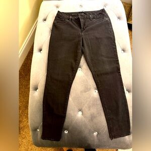 Black faded grayish jeans